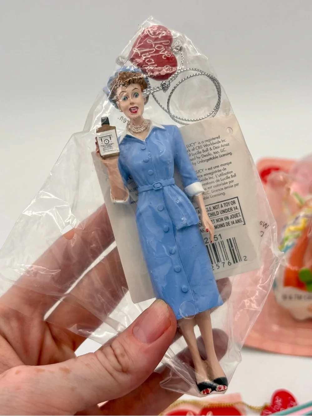 I Love Lucy LOT OF 5 Christmas Ornaments TV Memorabilia Collectible Rare Gift